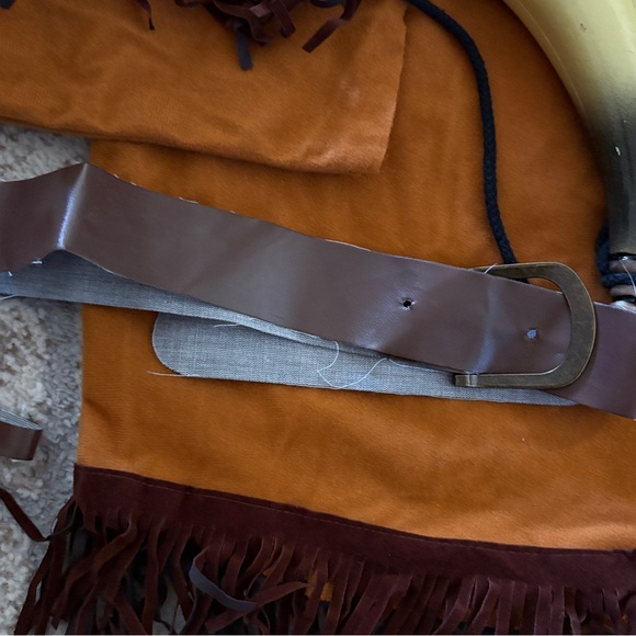 Boys Davy Crockett Costume Frontiersman Size Small - Picture 4 of 9